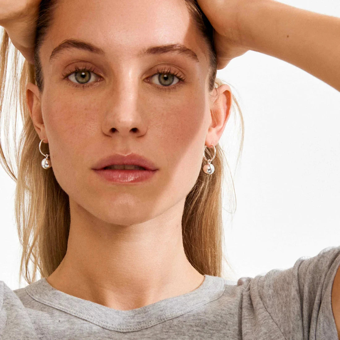 lightweight silver hoops, women silver jewelry, casual silver earrings, timeless hoop earrings silver, silver drop hoop earrings