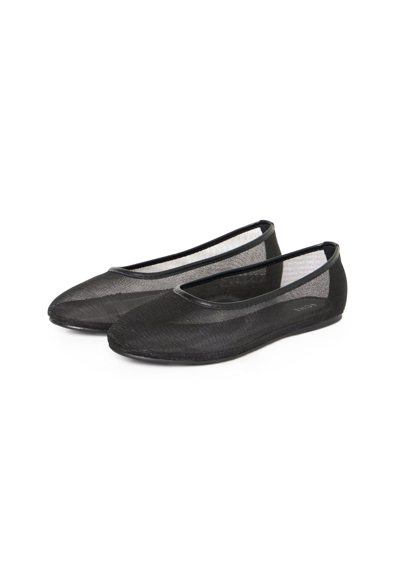 BLACK MESH BALLET FLAT Accessories ICHI 