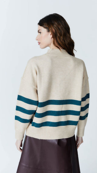 ATOMS STRIPED SWEATER (GREEN) Sweater DELUC 