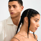 organic gold jewelry, textured gold earrings