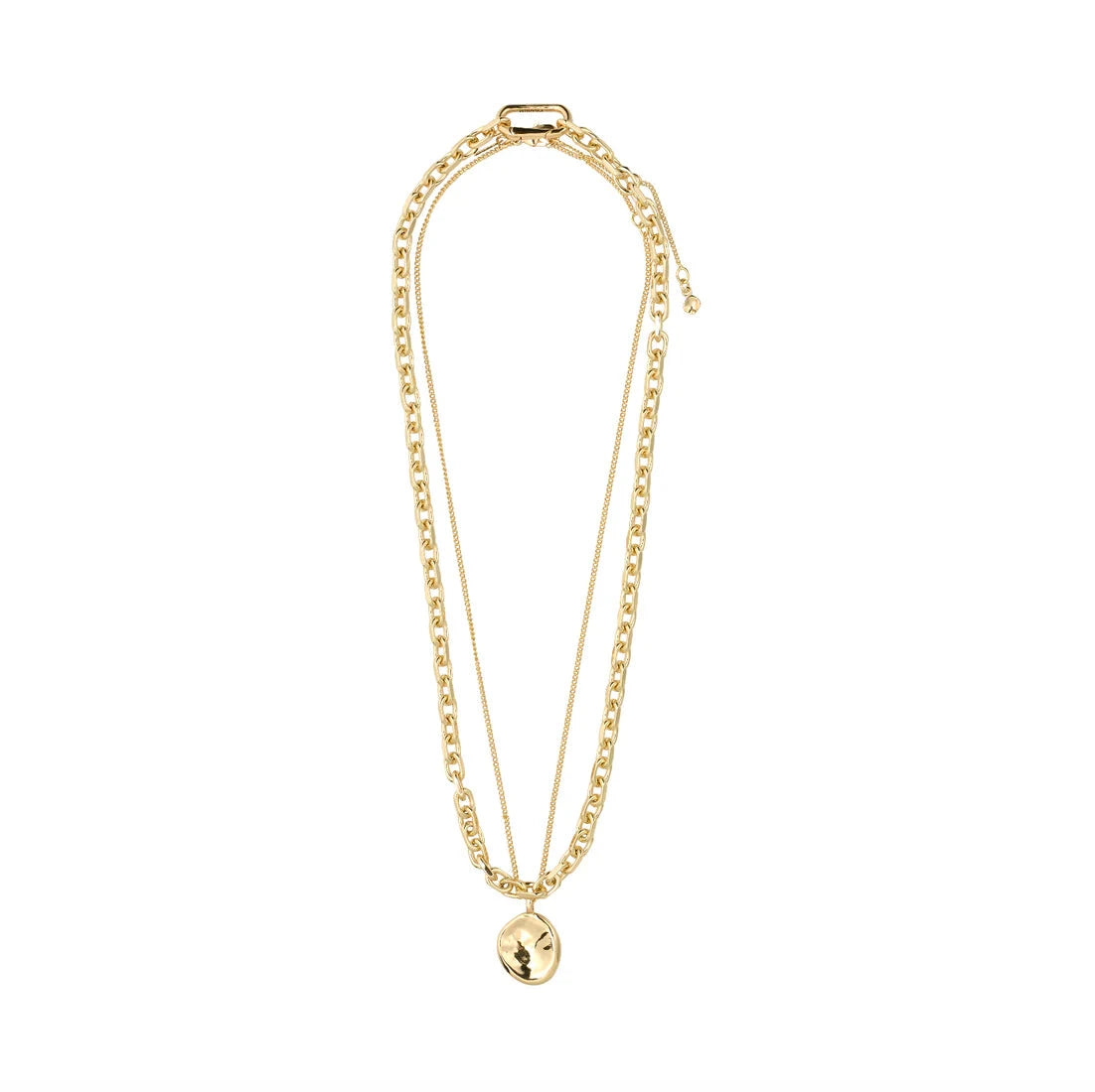 layered gold necklace set, chunky gold chain necklace