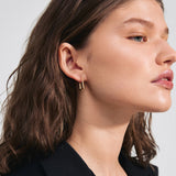 modern gold jewelry, gold plated statement earrings
