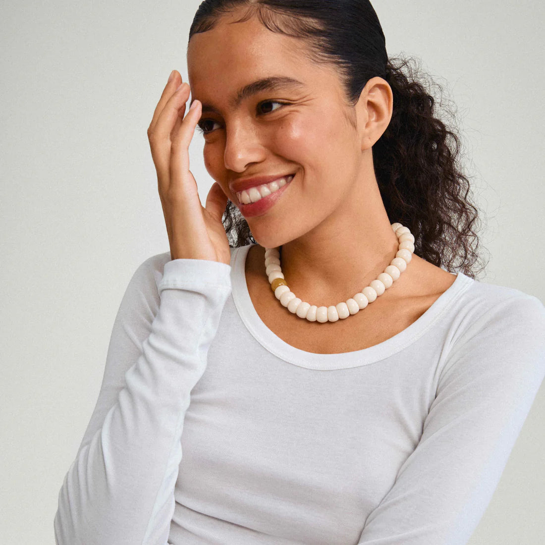 beaded statement necklace