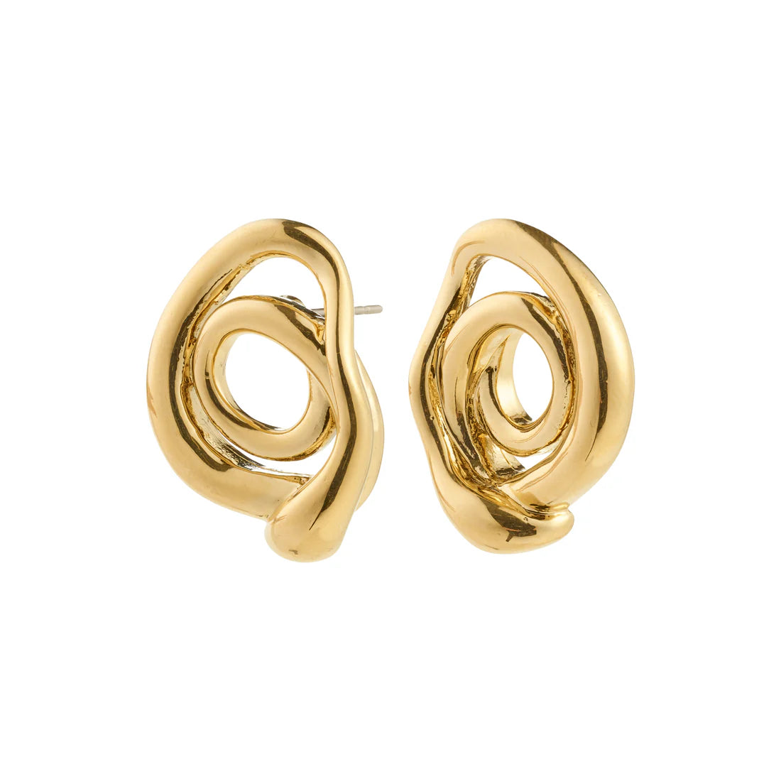 organic gold earrings