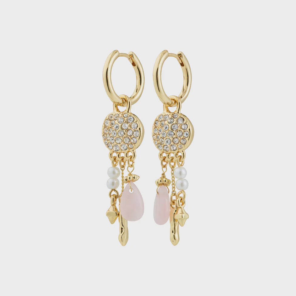 SHIFT GOLD COIN DROP EARRINGS