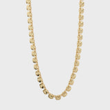 SENSE GOLD SQUARES NECKLACE, PILGRIM,  gold squares necklace, chunky gold link necklace, textured chain necklace, modern gold jewelry