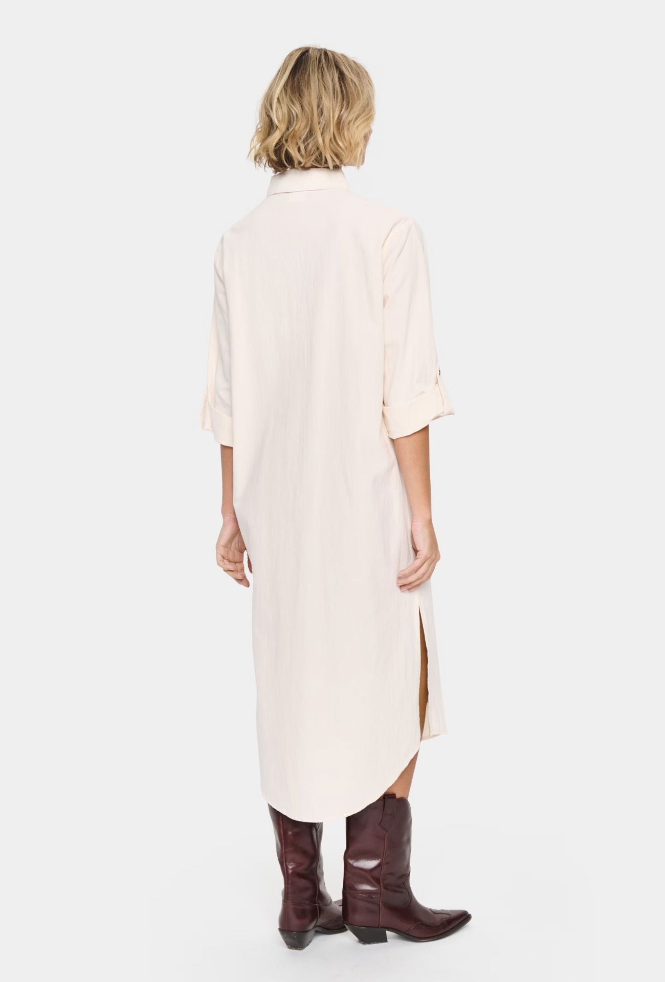 ZALINDA SHIRT DRESS (CREAM) Dress saint tropez 