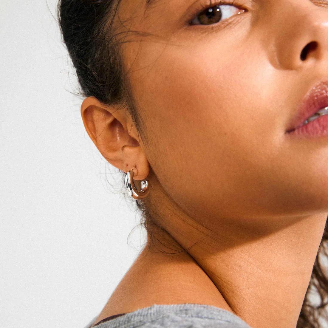 statement silver earrings