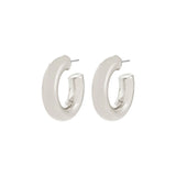 statement silver earrings