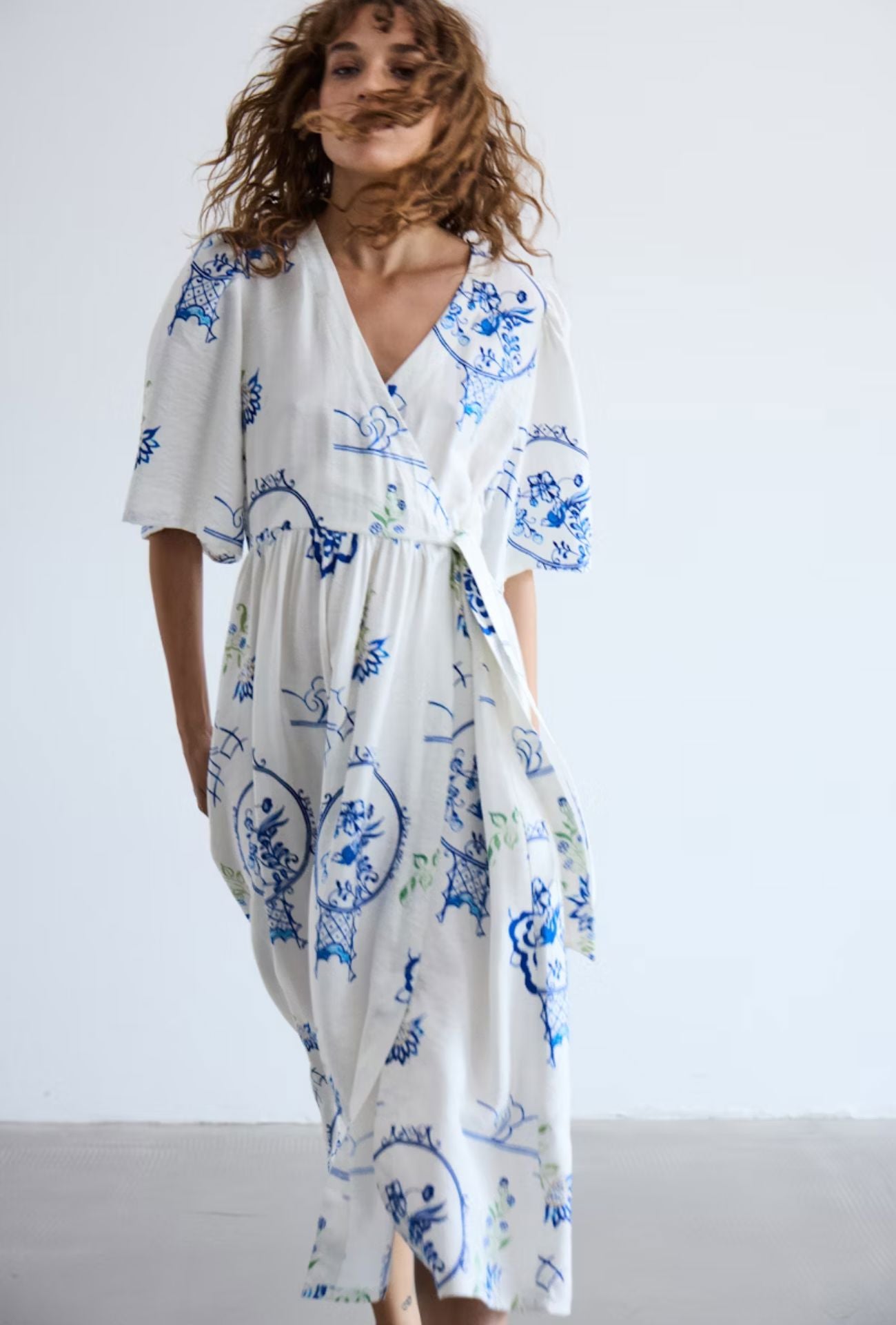 SANTORINI WRAP DRES Dress ICHI 