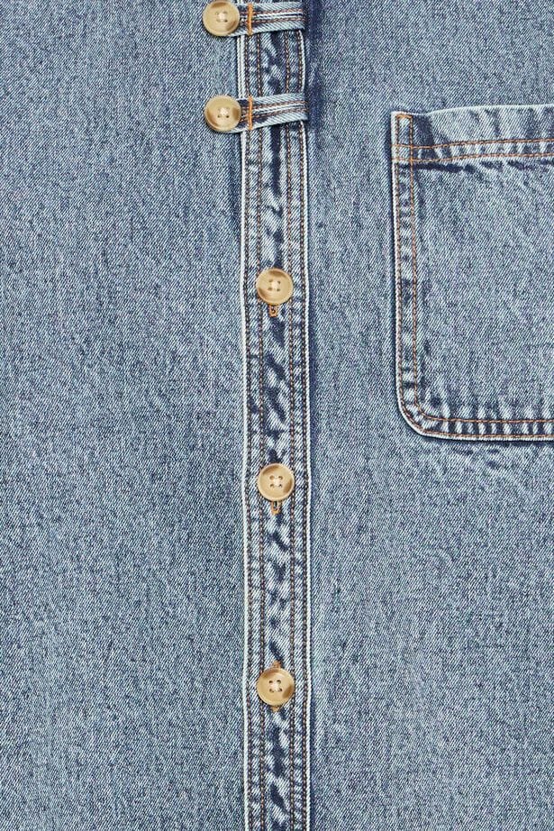 relaxed fit denim jacket, casual denim jacket women