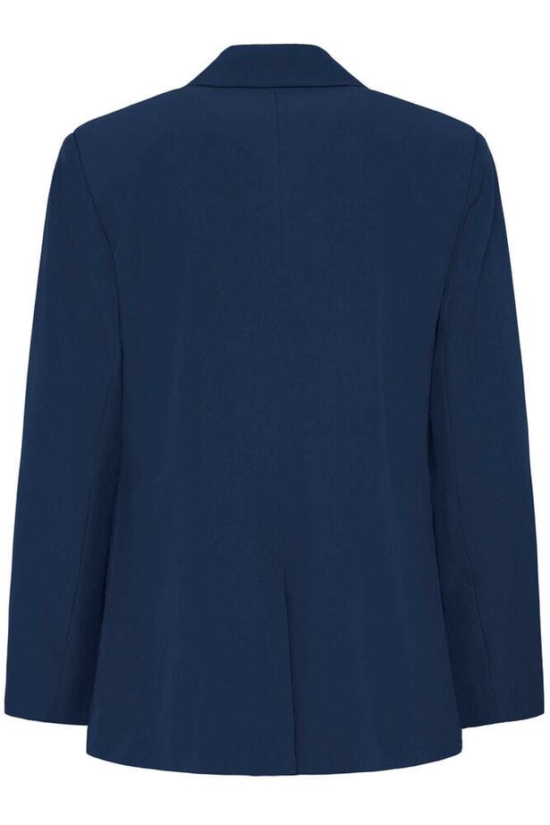 relaxed fit blazer navy, women work blazer navy