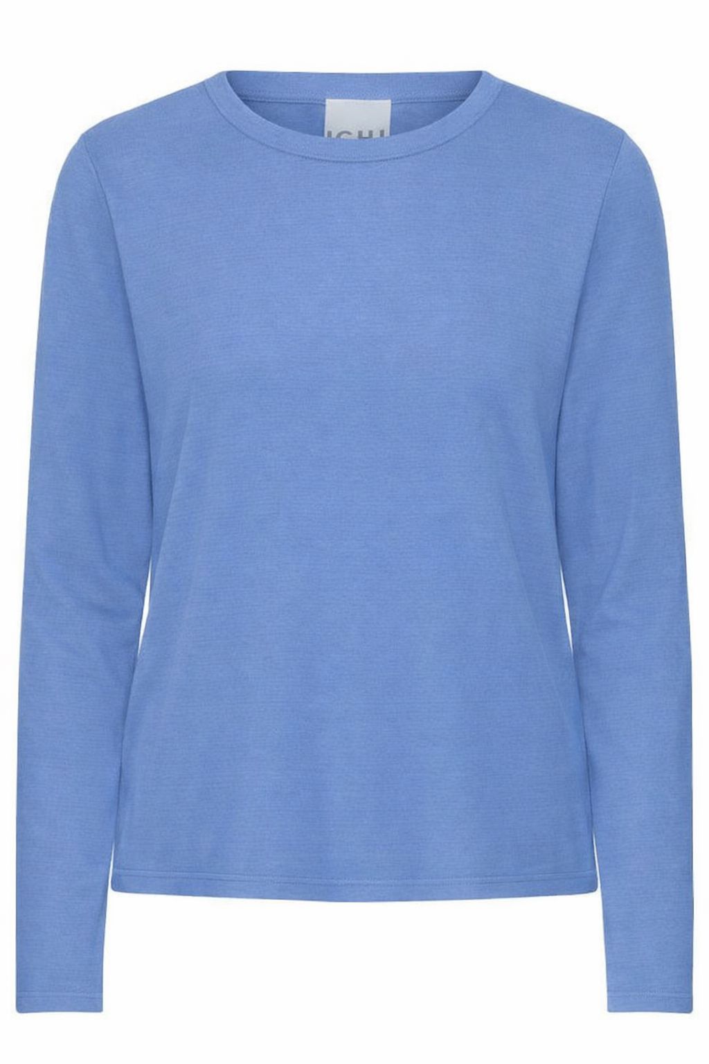 soft long sleeve shirt women, layering pullover women, minimalist long sleeve top, casual blue pullover women, modern wardrobe staple top, relaxed fit pullover women, versatile blue top women