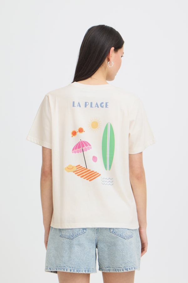 casual summer outfit, relaxed fit tee women, surf inspired graphic tee, pastel graphic t shirt, beachy clothing women, cute oversized tee

