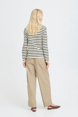 boat neck shirt women, everyday striped top