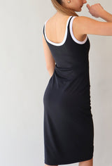 SPORT STYLE BLACK MIDI DRESS Dress SECOND SKIN 