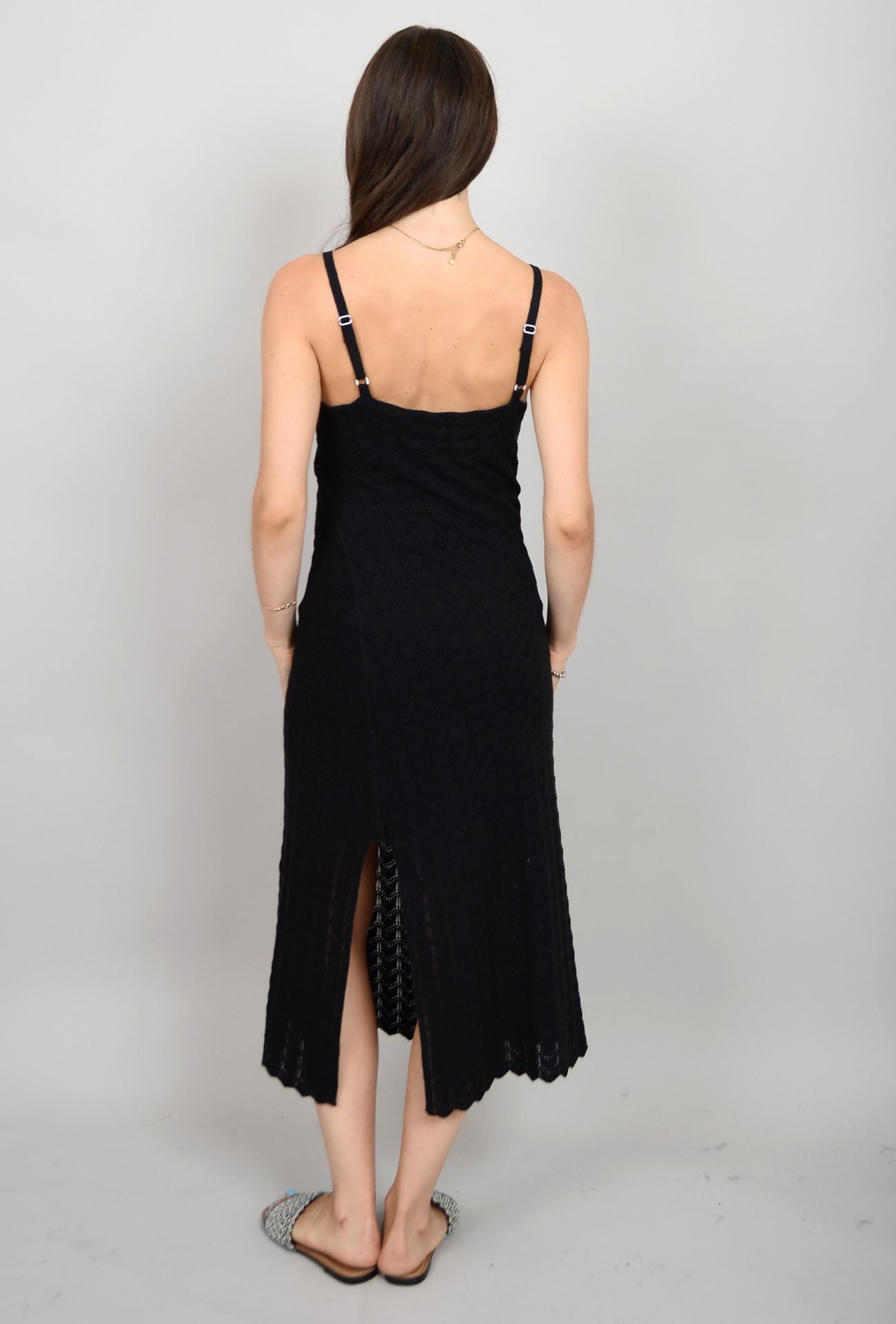 SPAGHETTI STRAP DRESS (BLACK) Dress RD STYLE 