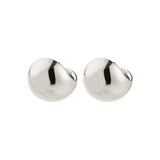 polished silver jewelry, modern silver earrings
