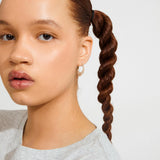 gold plated crystal earrings, statement crystal hoops