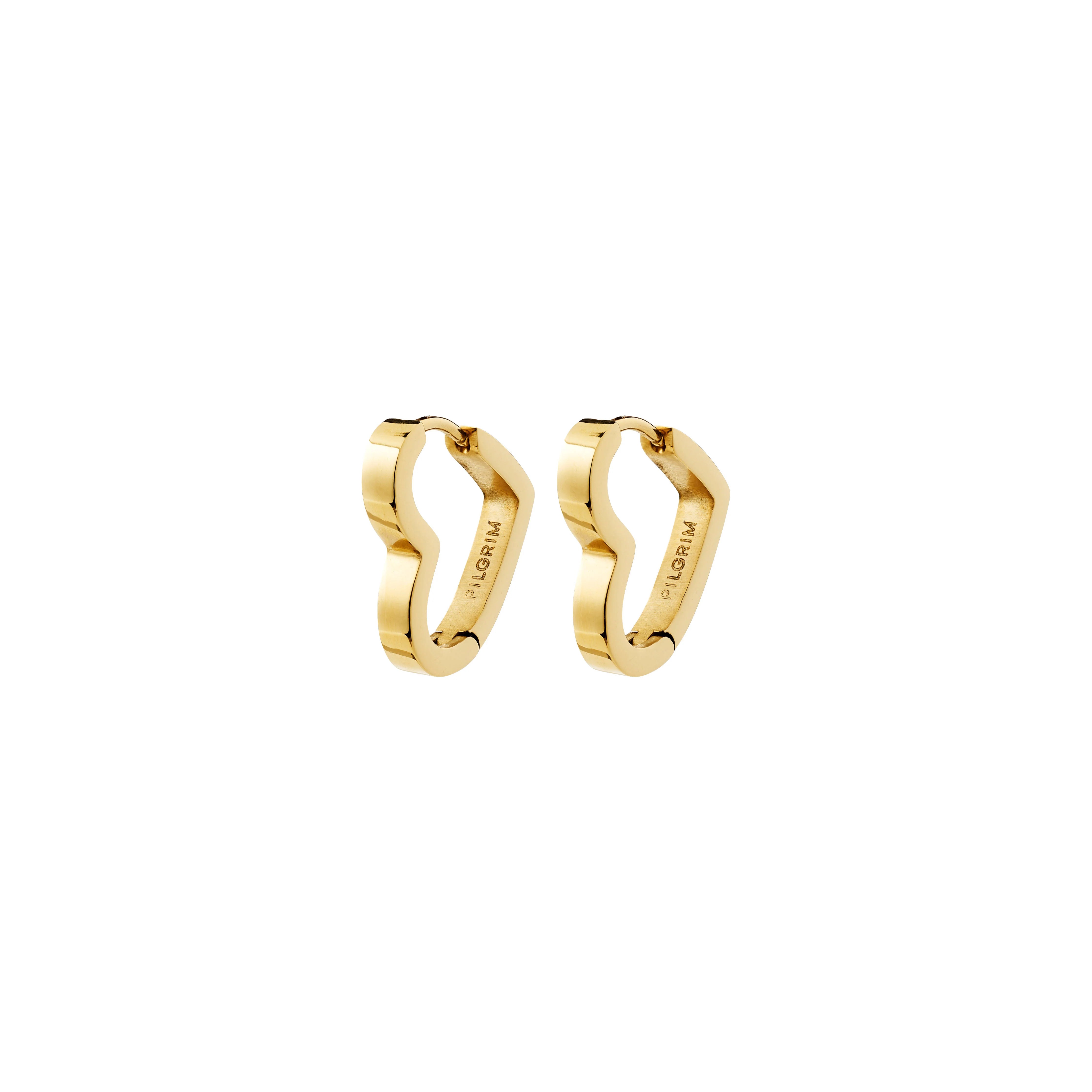 everyday statement earrings, gold hoops for women, cute gold earrings, polished gold hoop earrings
