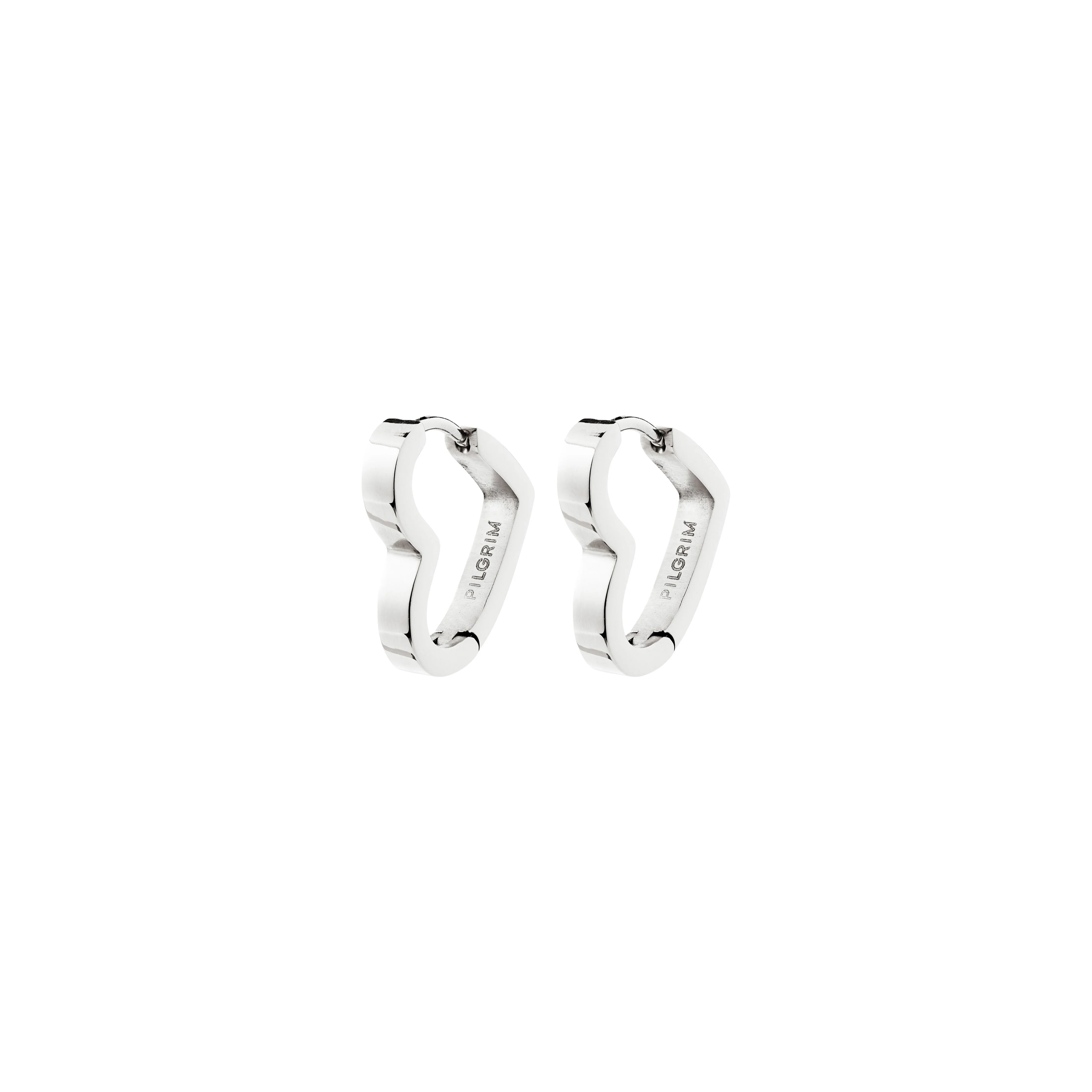 everyday statement earrings, silver hoops for women, cute silver earrings, polished silver hoop earrings