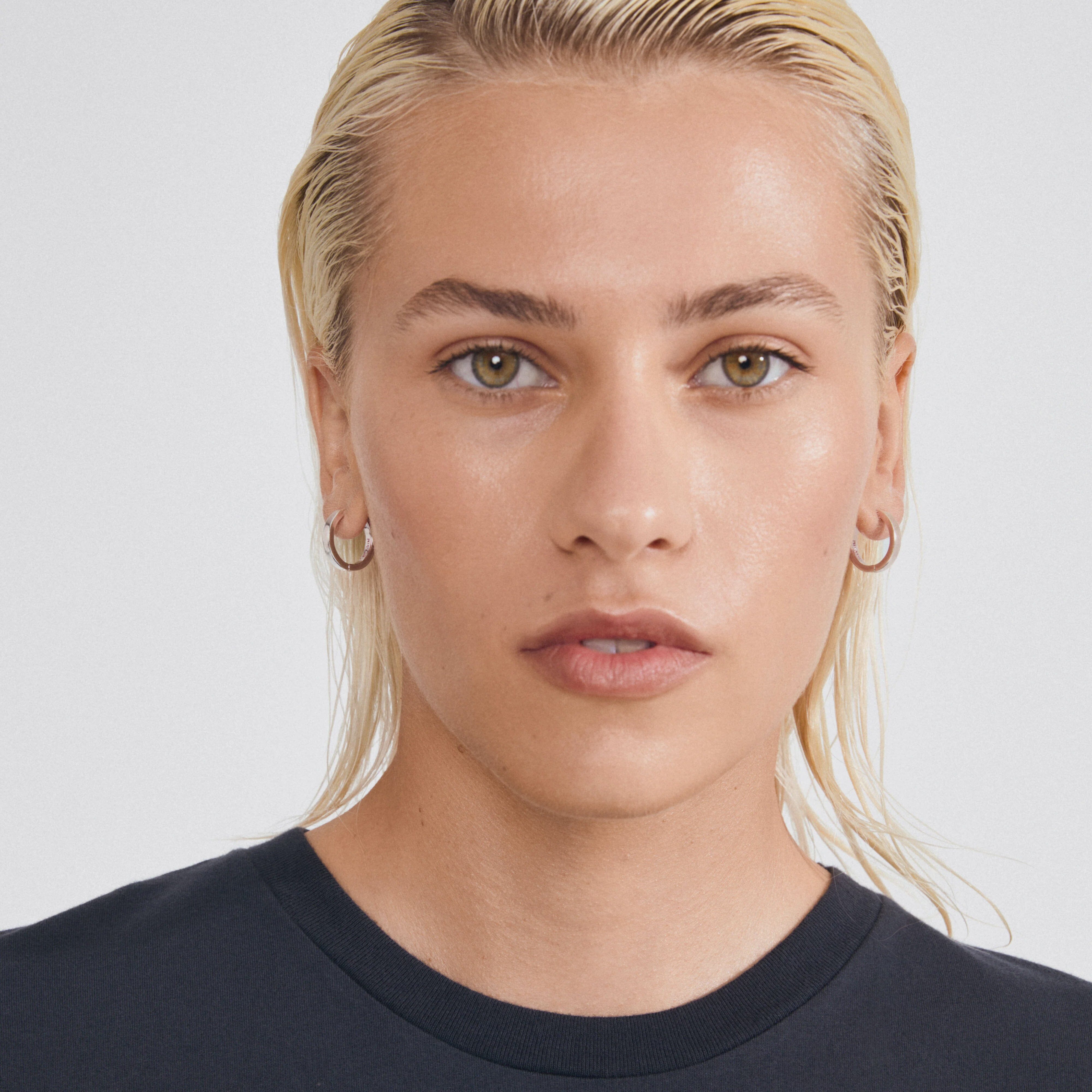 pilgrim, pilgrim earrings, silver small hoop earrings, silver plated hoop earrings, everyday silver hoops, minimalist silver earrings, womens silver jewelry, lightweight hoop earrings, trendy silver hoops, classic silver earrings, small hoops for women, silver plated jewelry, fashion earrings for women, modern silver hoops