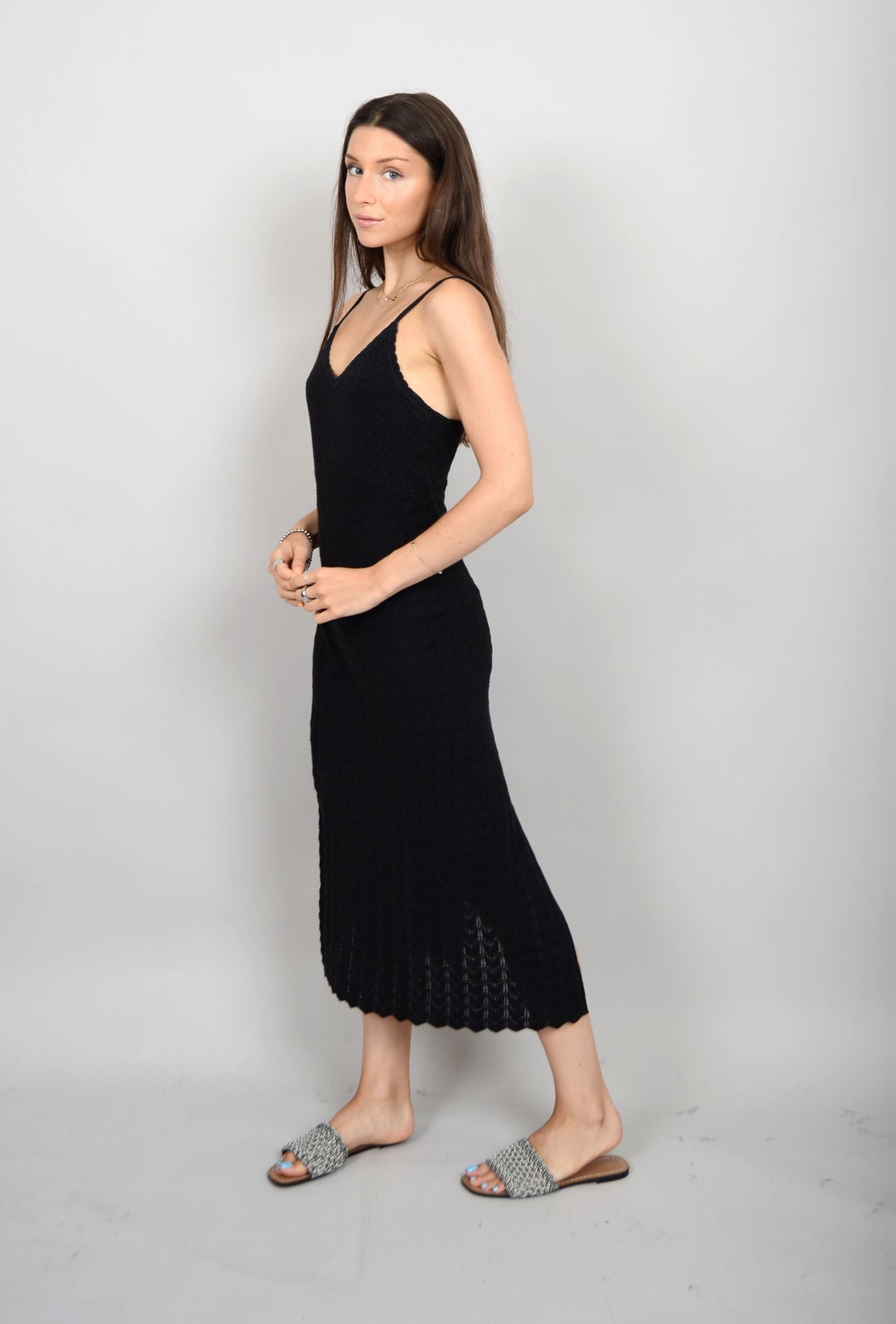 SPAGHETTI STRAP DRESS (BLACK) Dress RD STYLE 