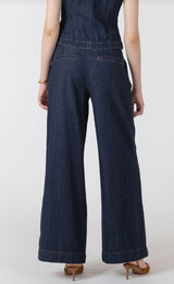 breathable denim pants, versatile denim trousers, minimalist denim pants women, wardrobe staple denim pants
