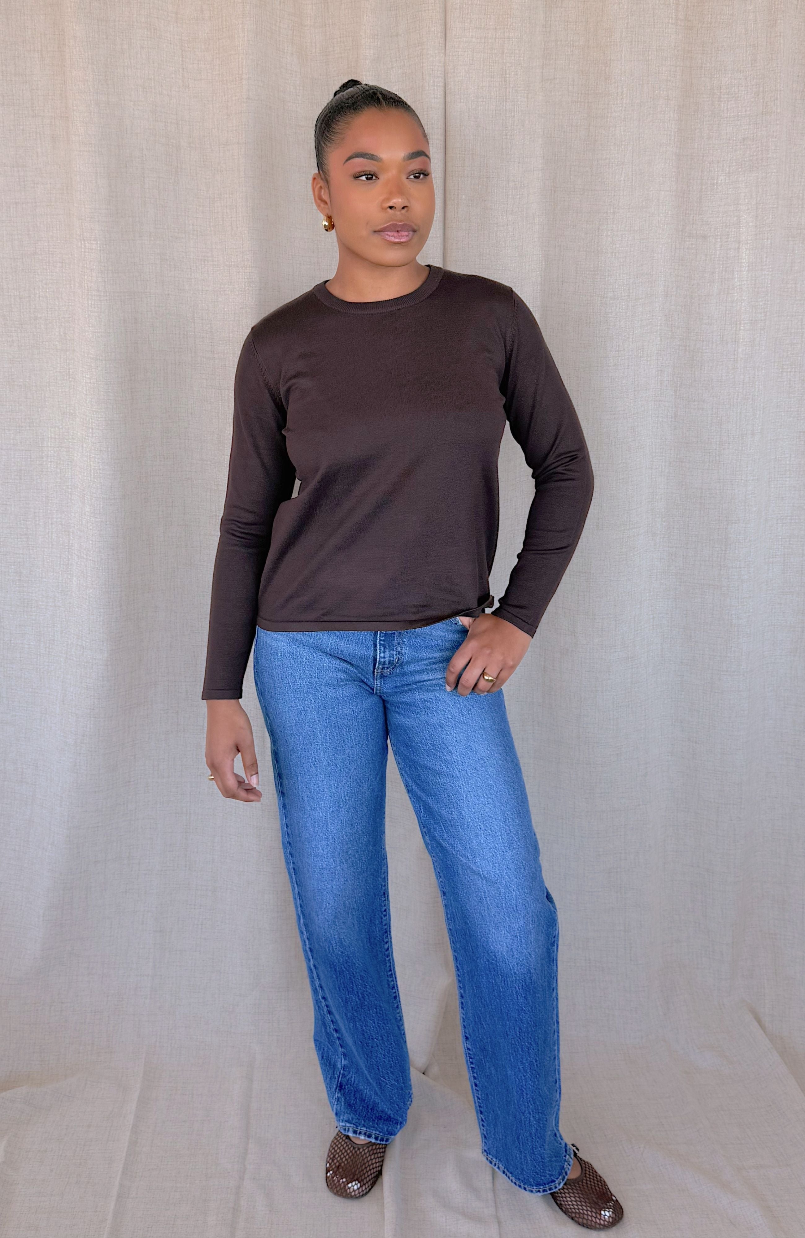 THE PERFECT PULLOVER (CHOCOLATE)