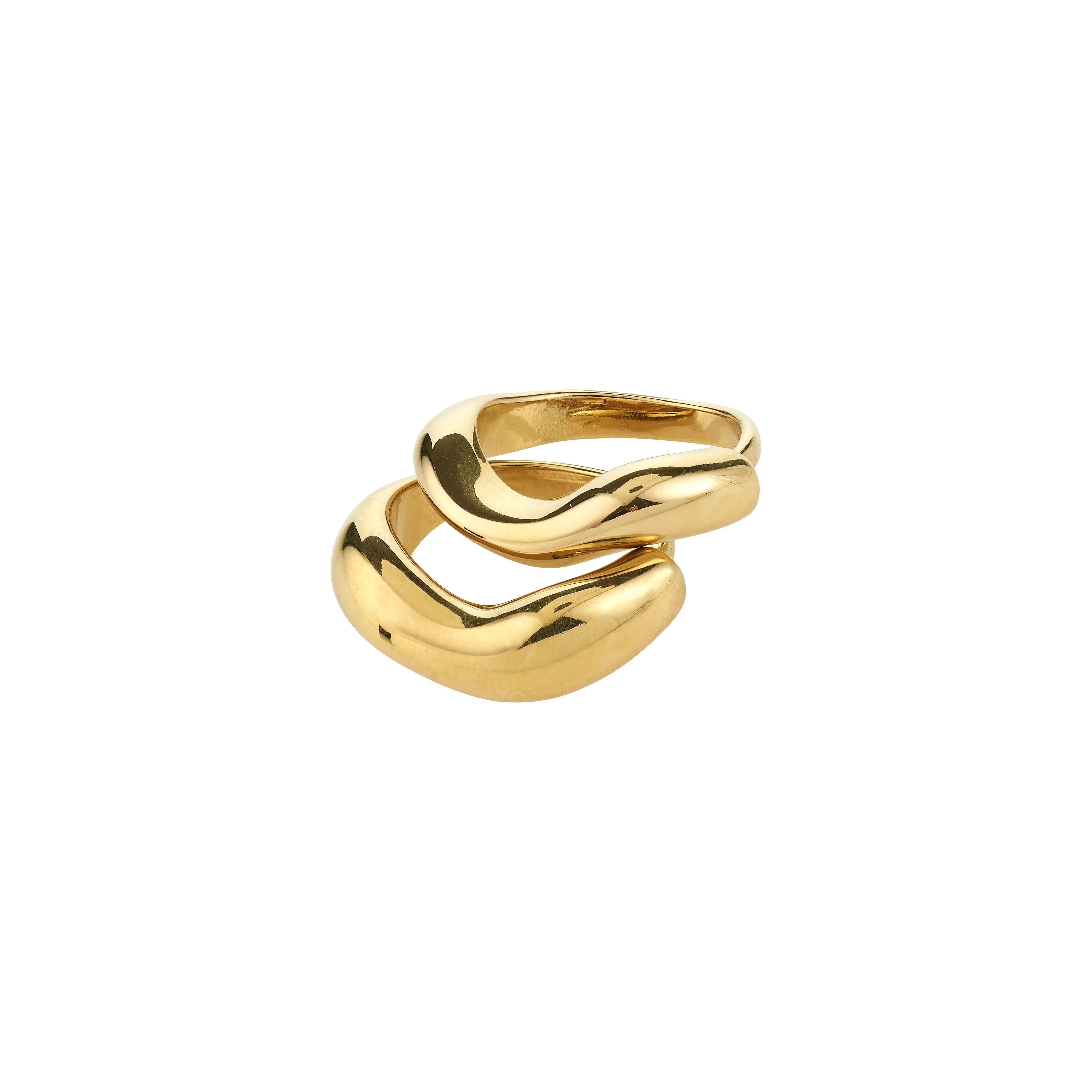 modern wave ring, chunky gold ring, minimalist gold jewelry