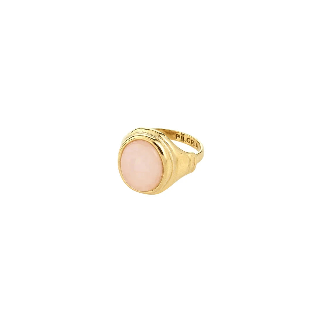  gold statement ring, everyday gemstone ring, modern gold ring, oval stone ring, women gold jewelry