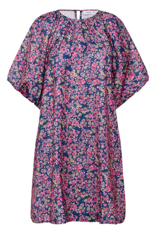 floral short sleeve dress women, bloom dress women