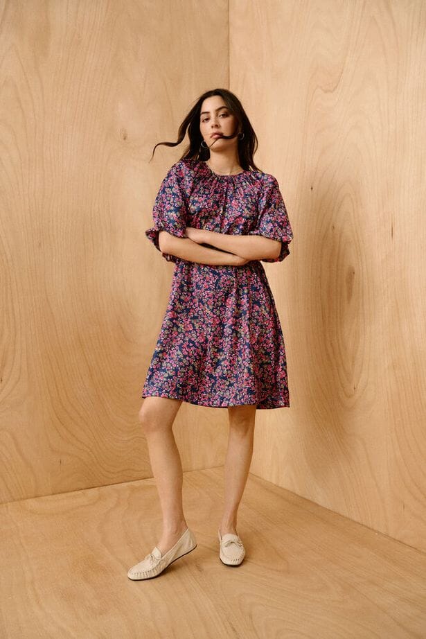 wardrobe staple dress, versatile floral dress
