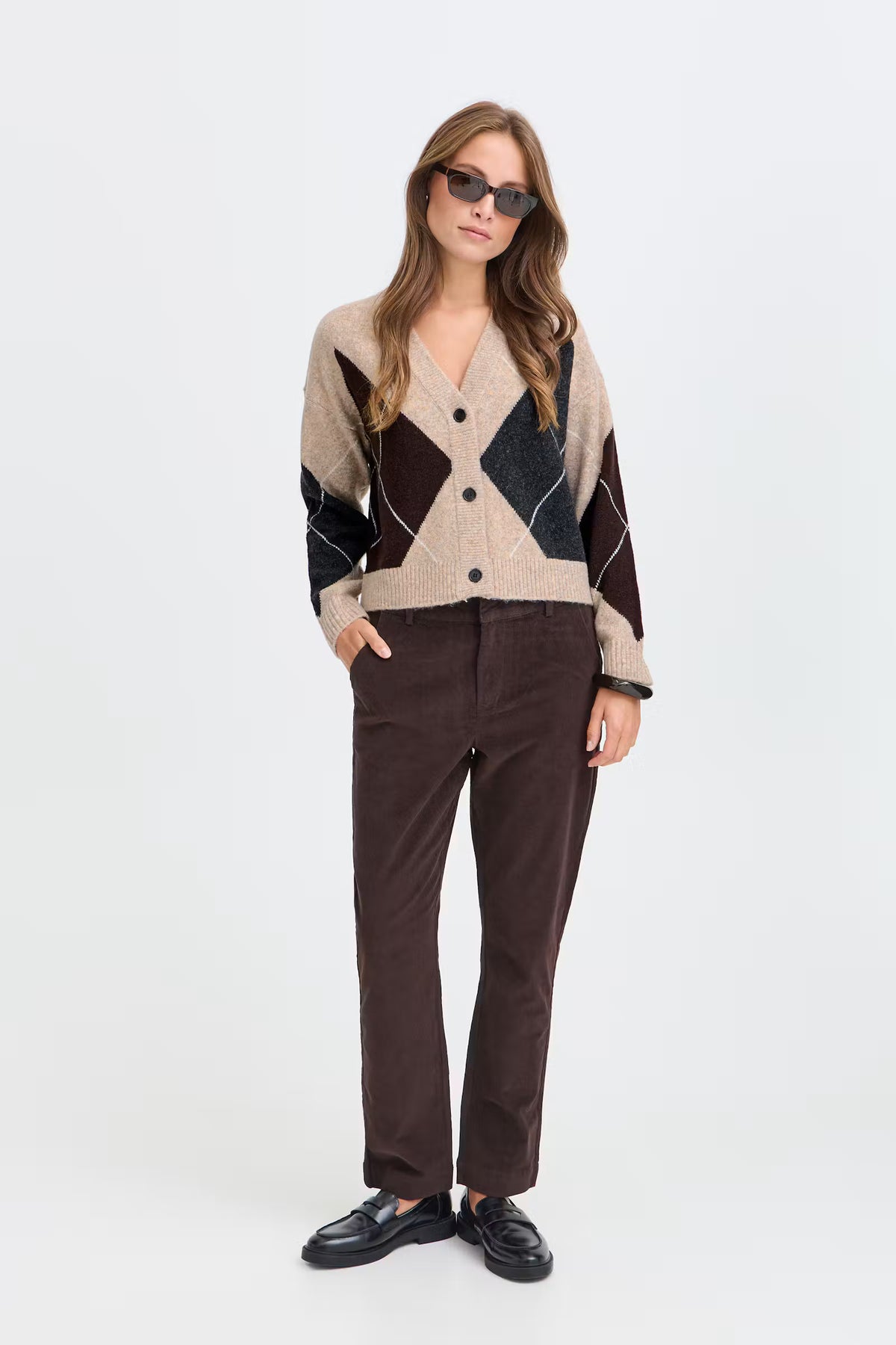 ELOWEN ARGYLE CARDIGAN