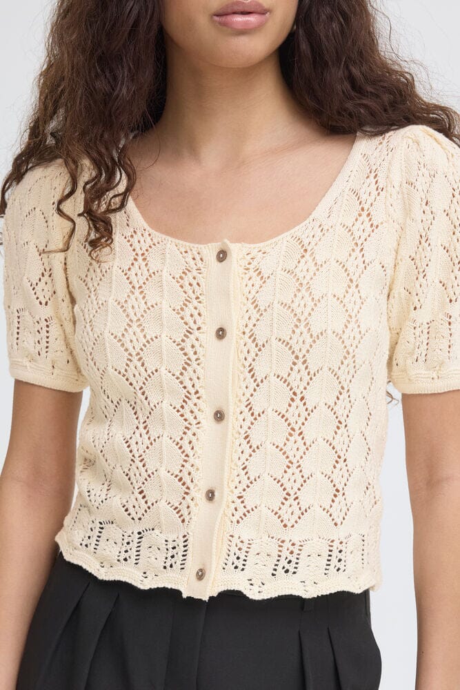 romantic summer knit top, lightweight layering cardigan, casual elevated womens clothing