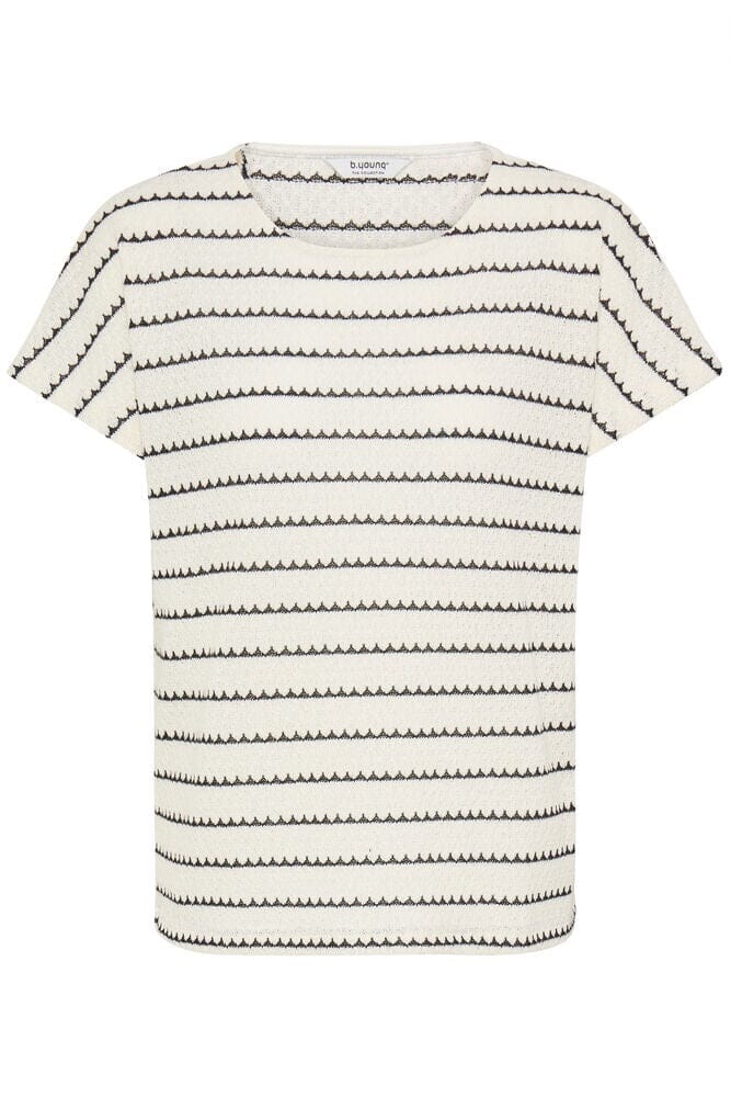 women, everyday striped tee, minimalist stripe top outfit, soft knit t shirt women, casual striped tee outfit, lightweight knit top women, classic stripe t shirt, relaxed fit striped tee, chic casual stripe top, wardrobe basics striped shirt, modern stripe outfit top