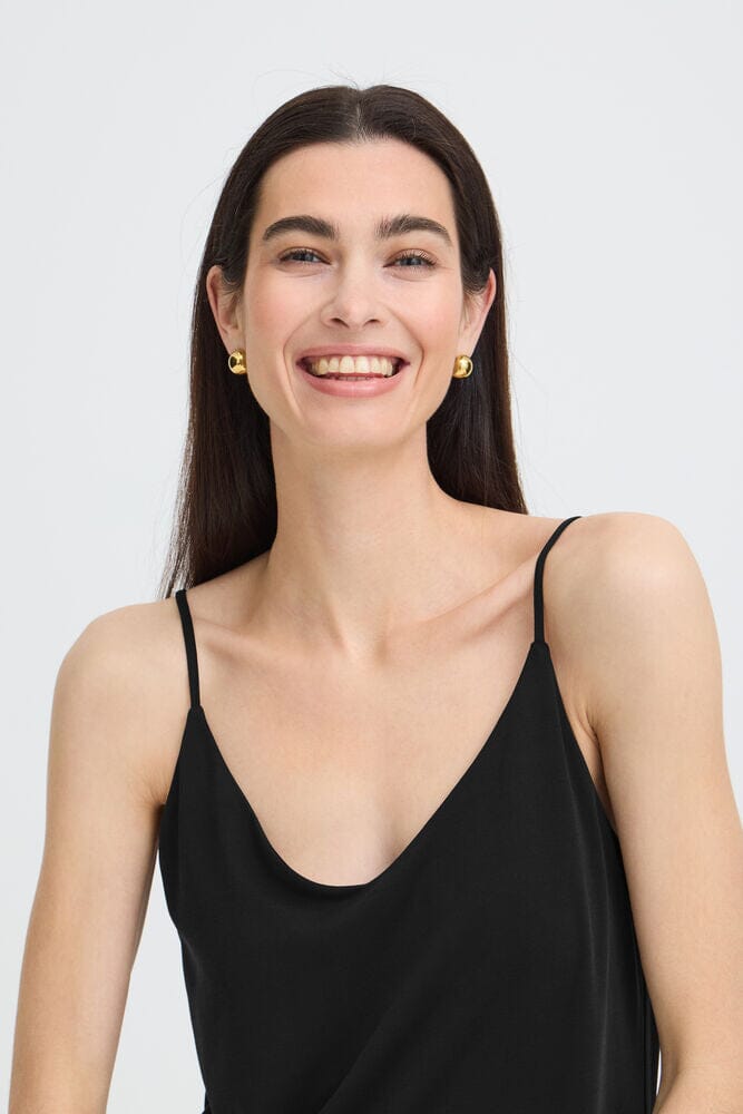 black spaghetti strap dress, lightweight midi dress women, timeless black dress outfit, versatile black slip dress, simple black dress women