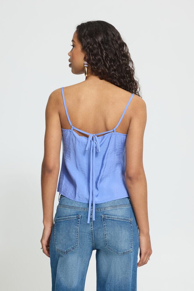 ummer layering tank, blue slip style tank, minimal tank top women