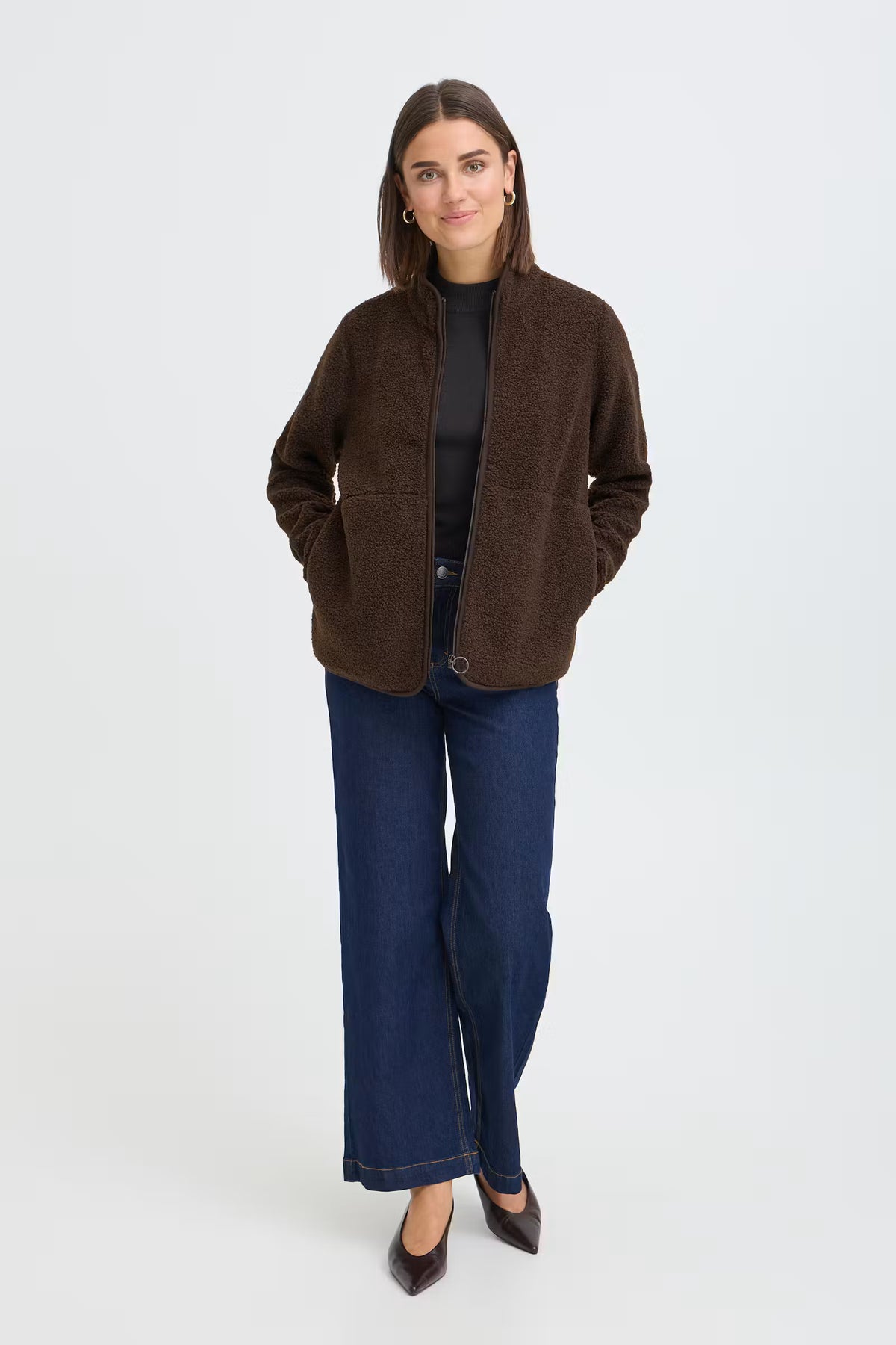 KESWICK SHERPA JACKET- CHOCOLATE