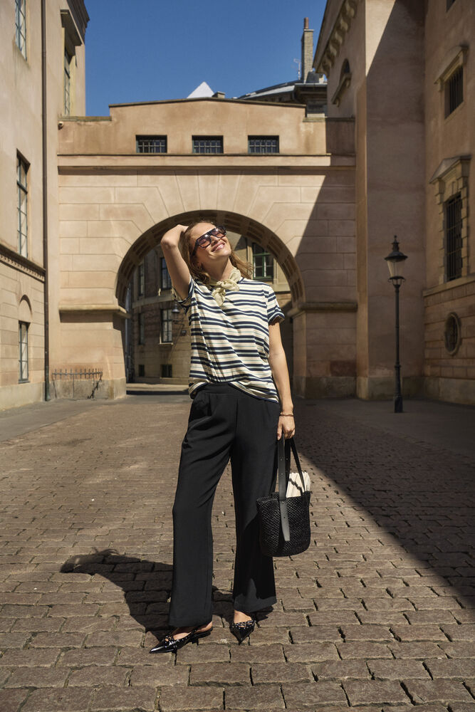 The Merritt Pleated Trouser- Black