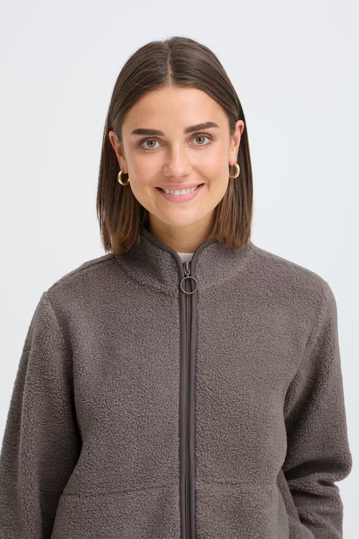 KESWICK SHERPA JACKET- GREY