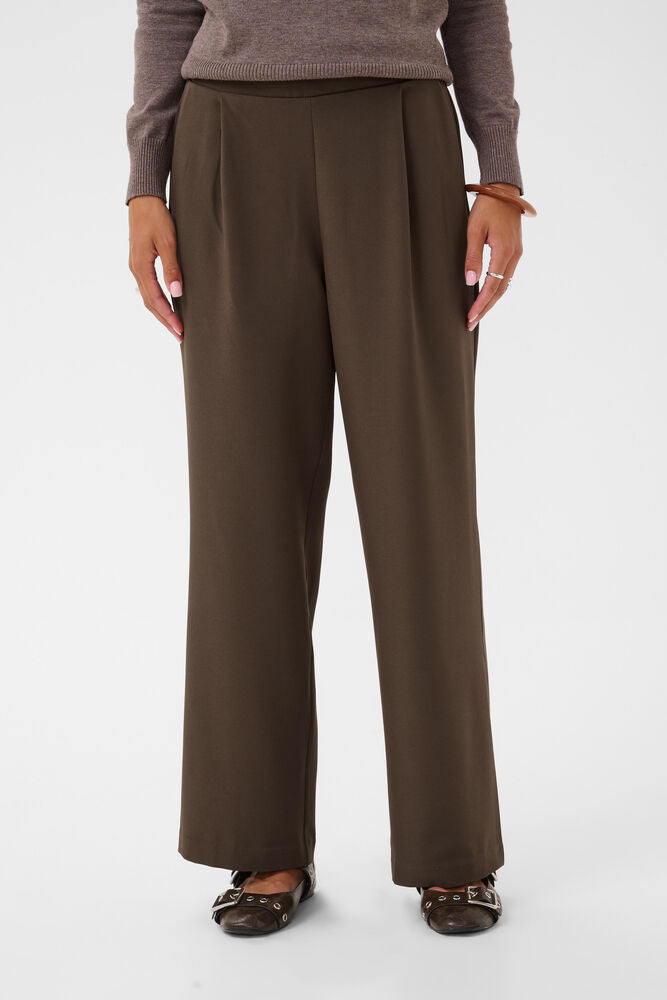 The Merritt Pleated Trouser- Brown
