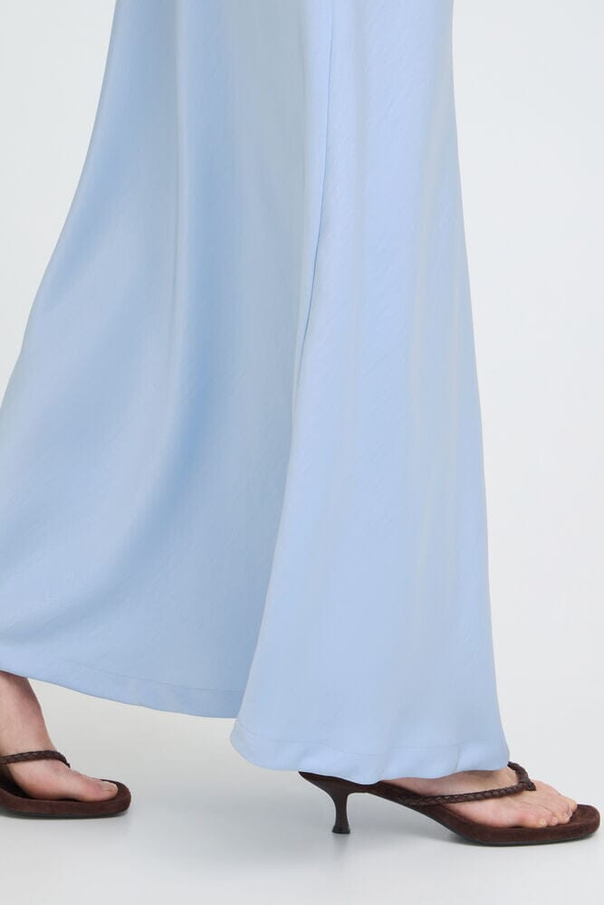 midi skirt with sheen, blue dressy casual skirt, modern midi skirt women