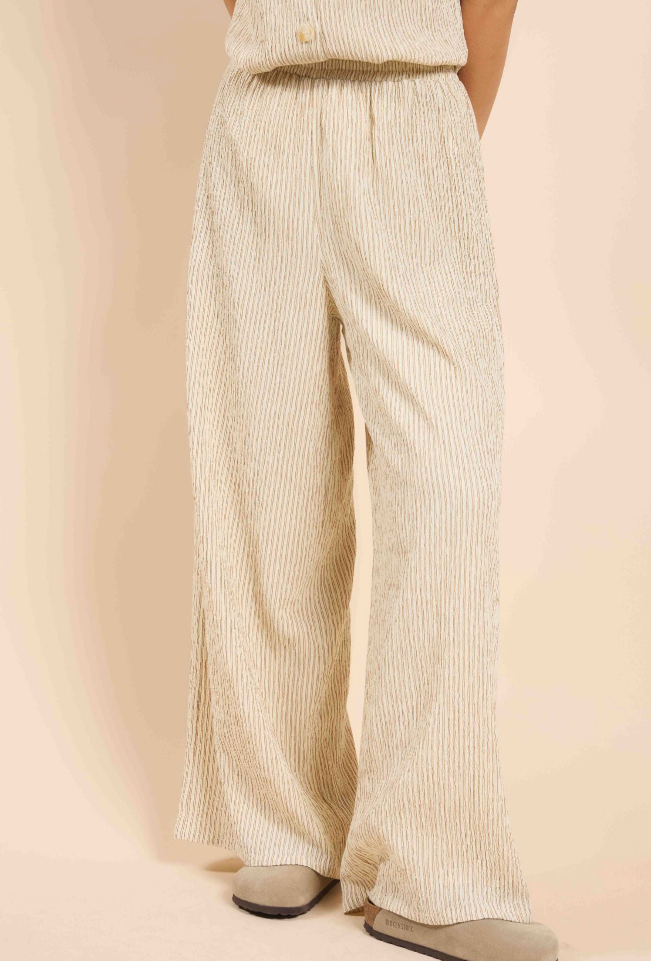 CLOUDS STRIPED WIDE LEG PANTS PANT SADIE AND SAGE 