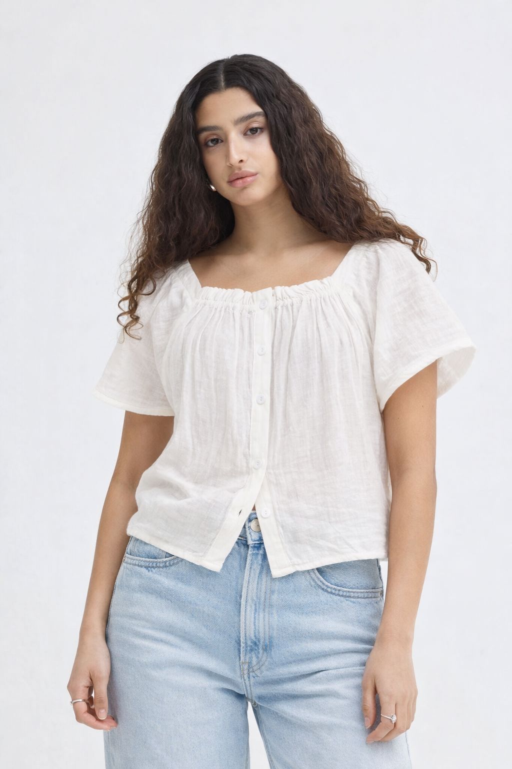 SOFT GATHERED BLOUSE