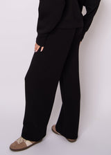 black lounge track pants, women’s black casual pants