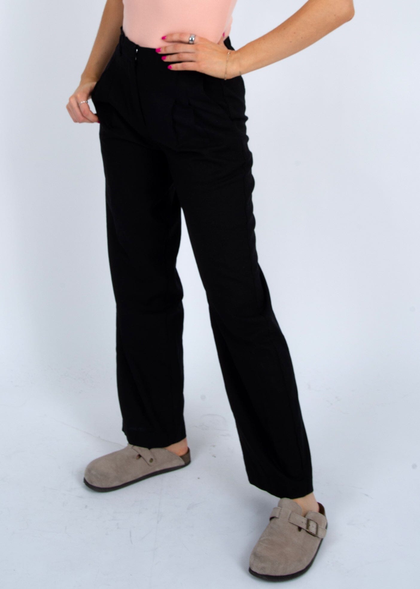 BRYNNI ZIP UP PANT (BLACK) PANT RD STYLE 
