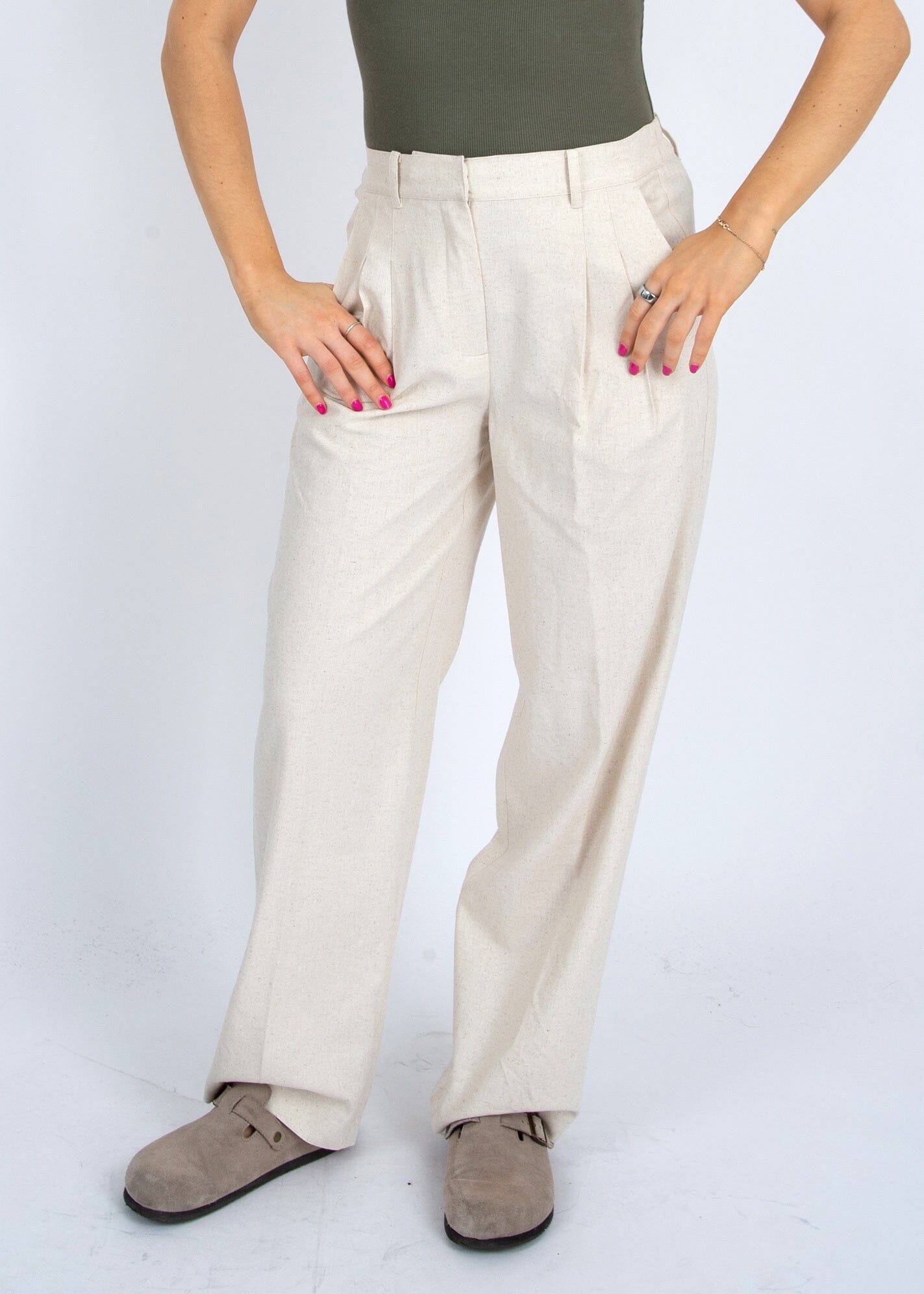 BRYNNI ZIP UP PANT (NATURAL) PANT RD STYLE 