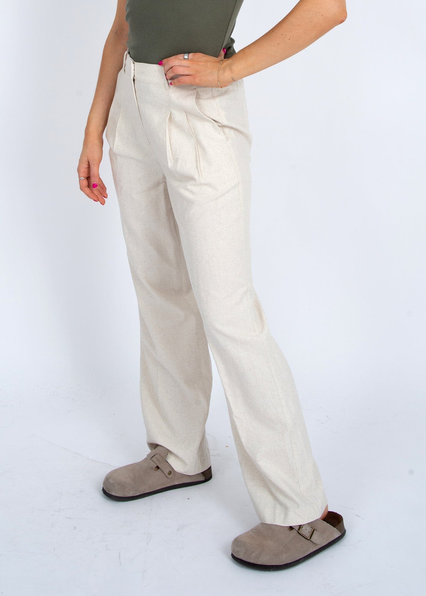 BRYNNI ZIP UP PANT (NATURAL) PANT RD STYLE 