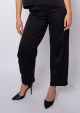 BLACK PULL ON BARREL PANTS, RD STYLE, black barrel pant, relaxed black trousers, womens pull on pant, curved leg pant black, soft drape pants, everyday black bottoms 
